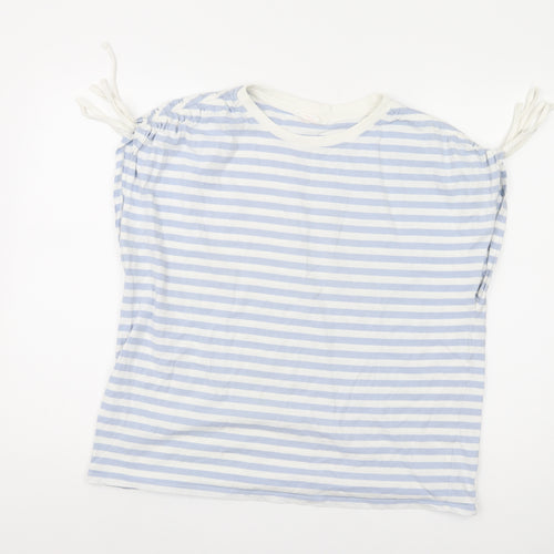 John Lewis Women's XL Blue Striped T-Shirt