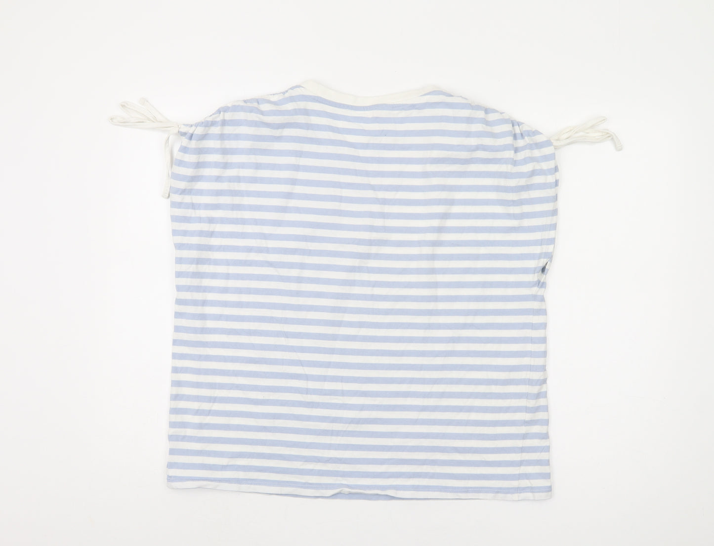 John Lewis Women's XL Blue Striped T-Shirt