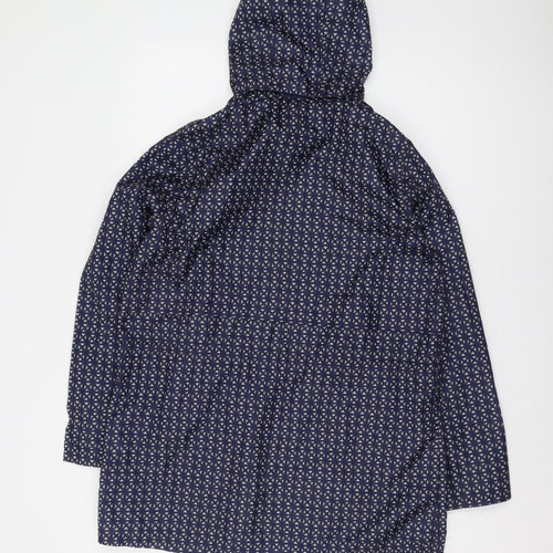 Next Women's Blue Geometric Parka Jacket Size 14