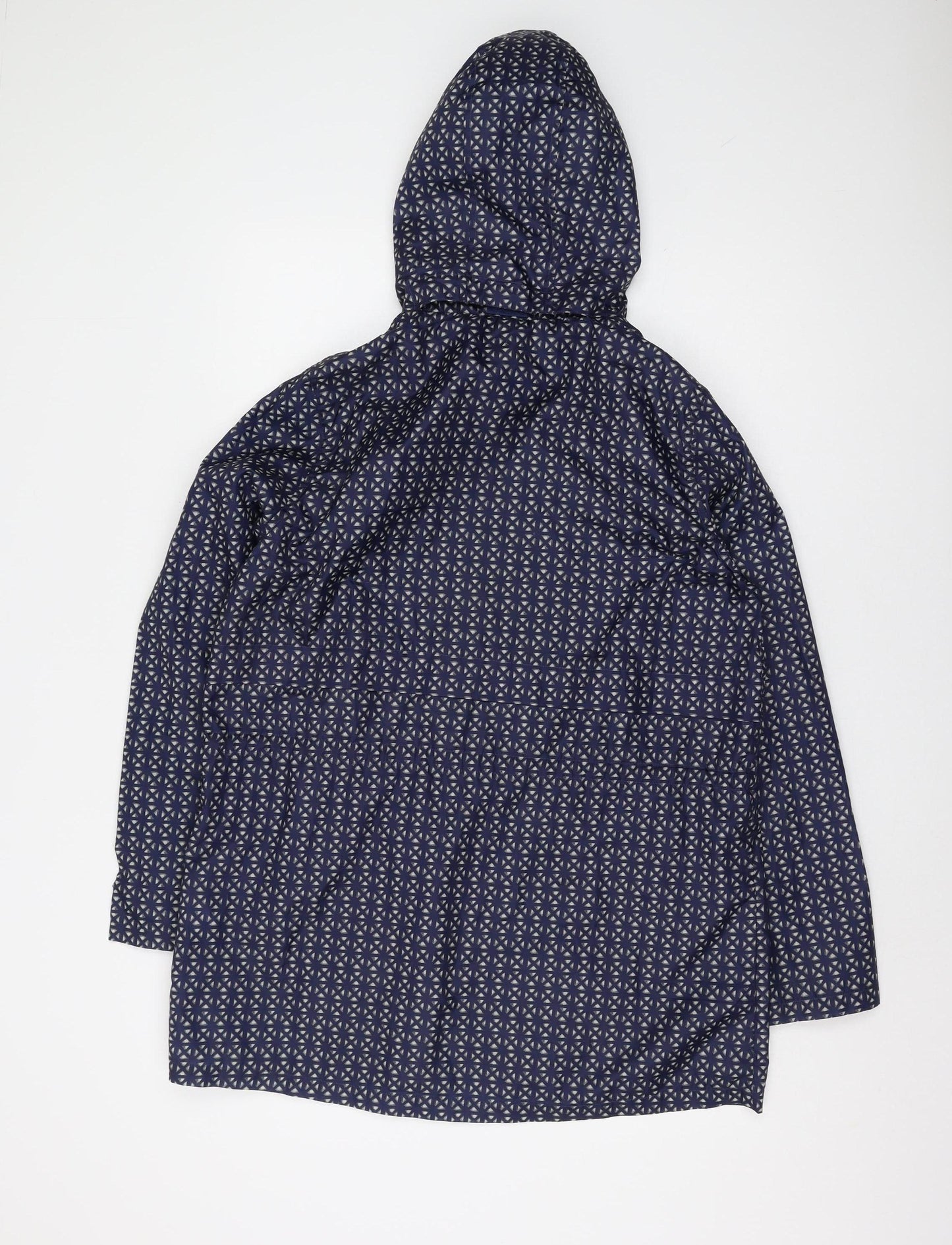Next Women's Blue Geometric Parka Jacket Size 14