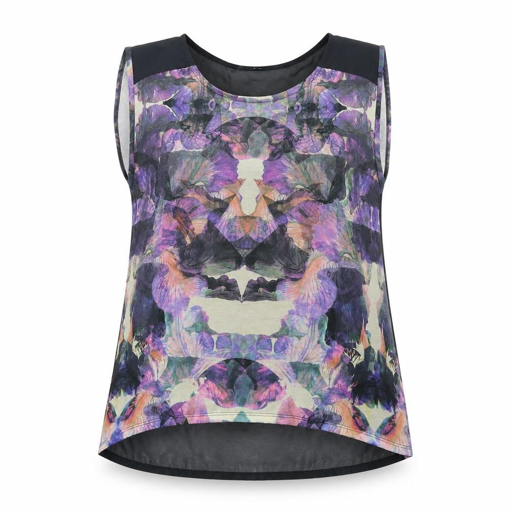 Front view of Warehouse Women's Multicoloured Floral Blouse, size 10