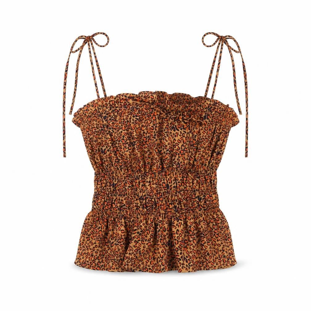 Front view of Topshop Women's Multicoloured Camisole Blouse UK 8