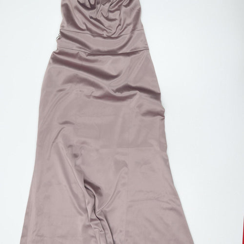 Next Women's Brown Halter Dress Size 14