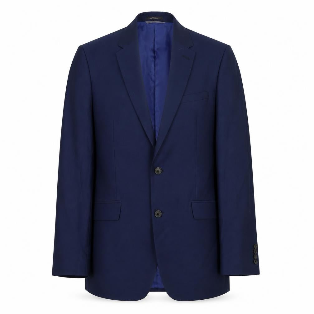 Front view of Marks & Spencer Men's Blue Long Blazer Jacket 38L
