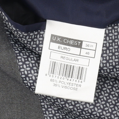 Limehaus Men's Grey Blazer 36 Regular Formal Jacket