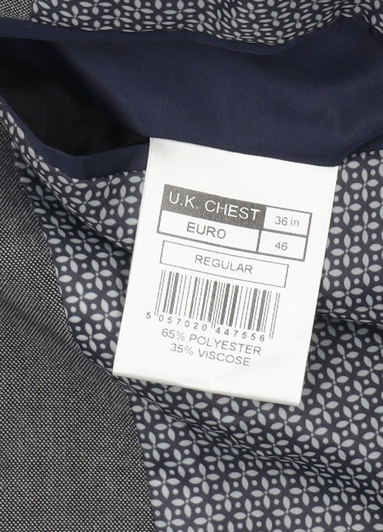 Limehaus Men's Grey Blazer 36 Regular Formal Jacket