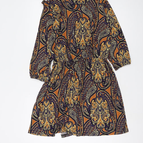 Next Women's Multicoloured Paisley Dress Size 12