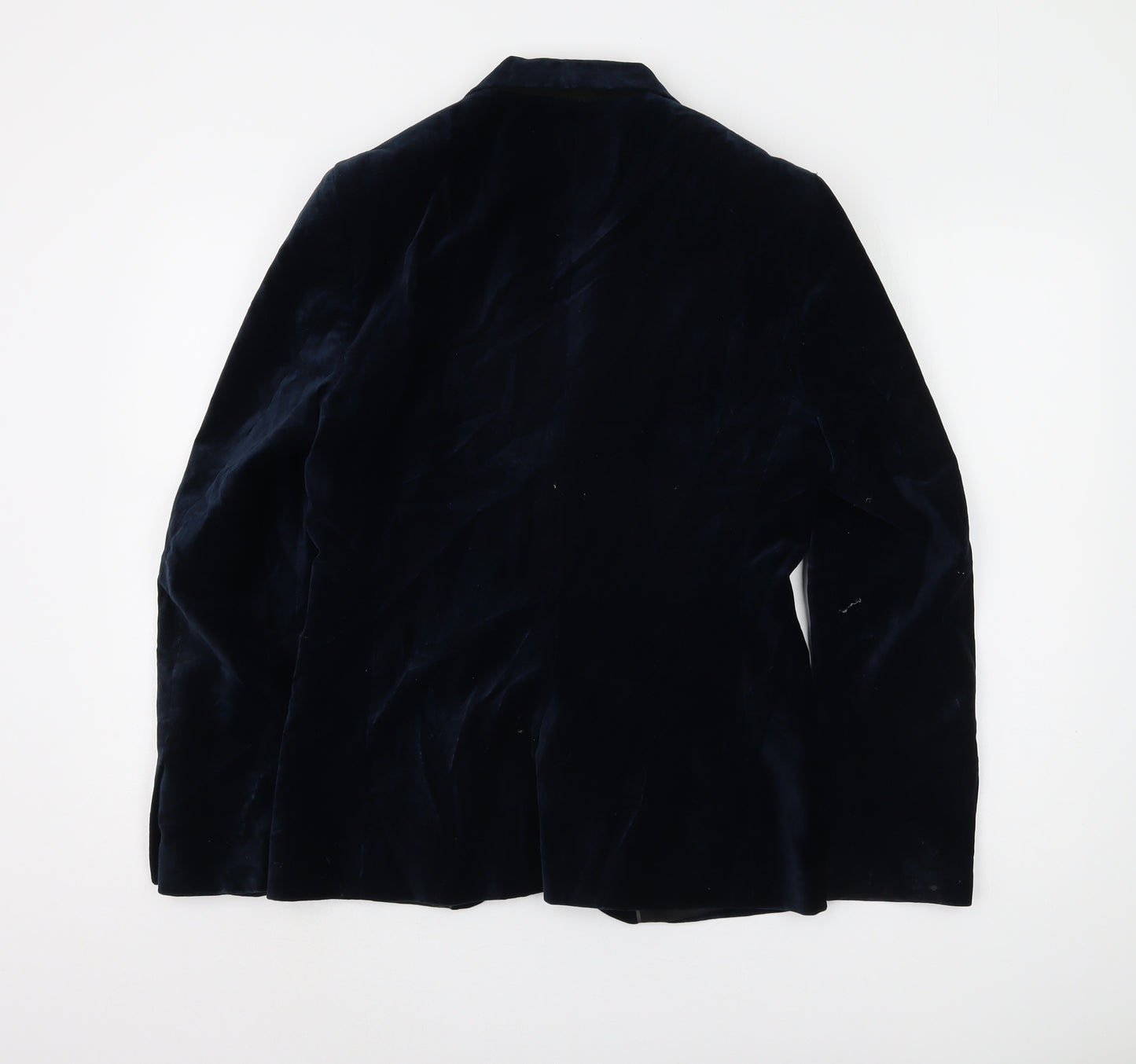H&M Men's Blue Velvet Blazer Size 36R - Classic Formal Jacket