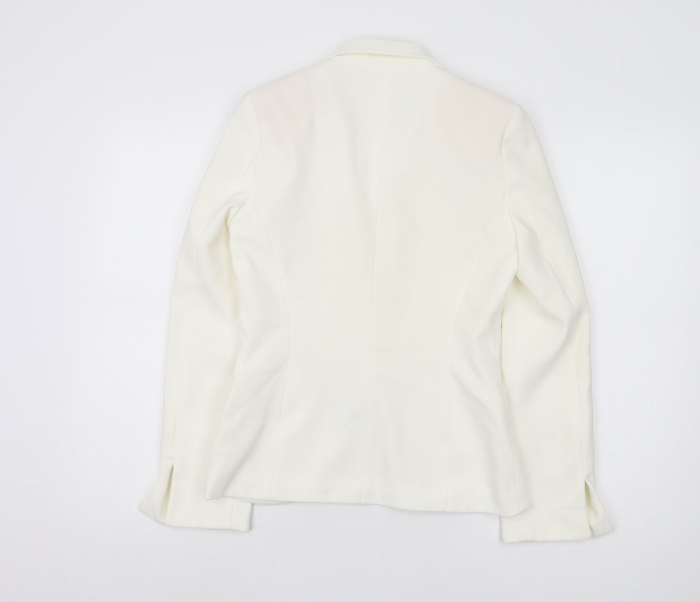 Topshop Women's White Blazer - Size 8 - Elegant Workwear