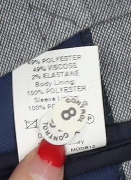 River Island Men's Grey Blazer, Size 38, Regular Fit