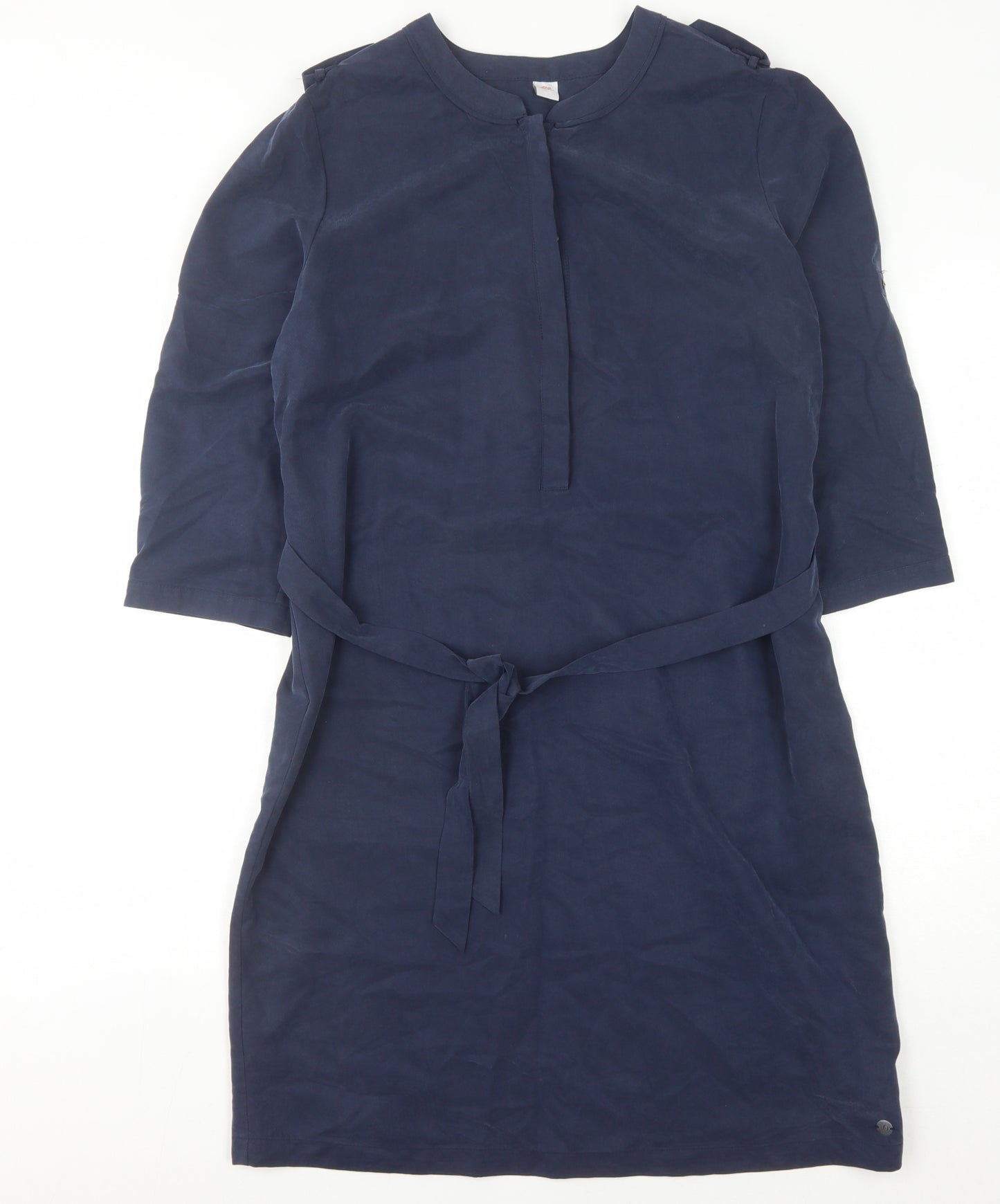 s.Oliver Women's Blue Dress, 3/4 Sleeve, Size 12
