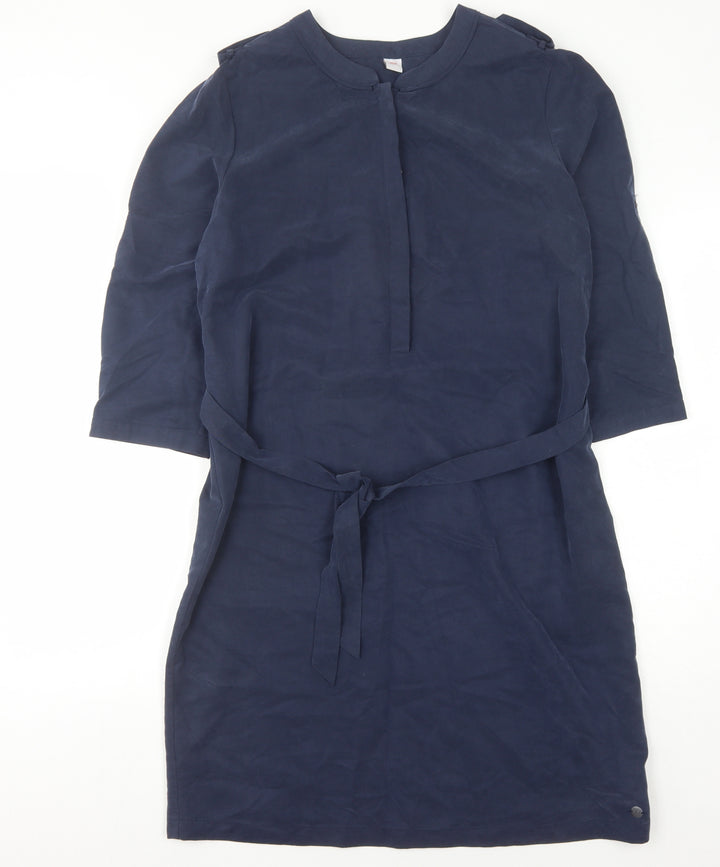 s.Oliver Women's Blue Dress, 3/4 Sleeve, Size 12