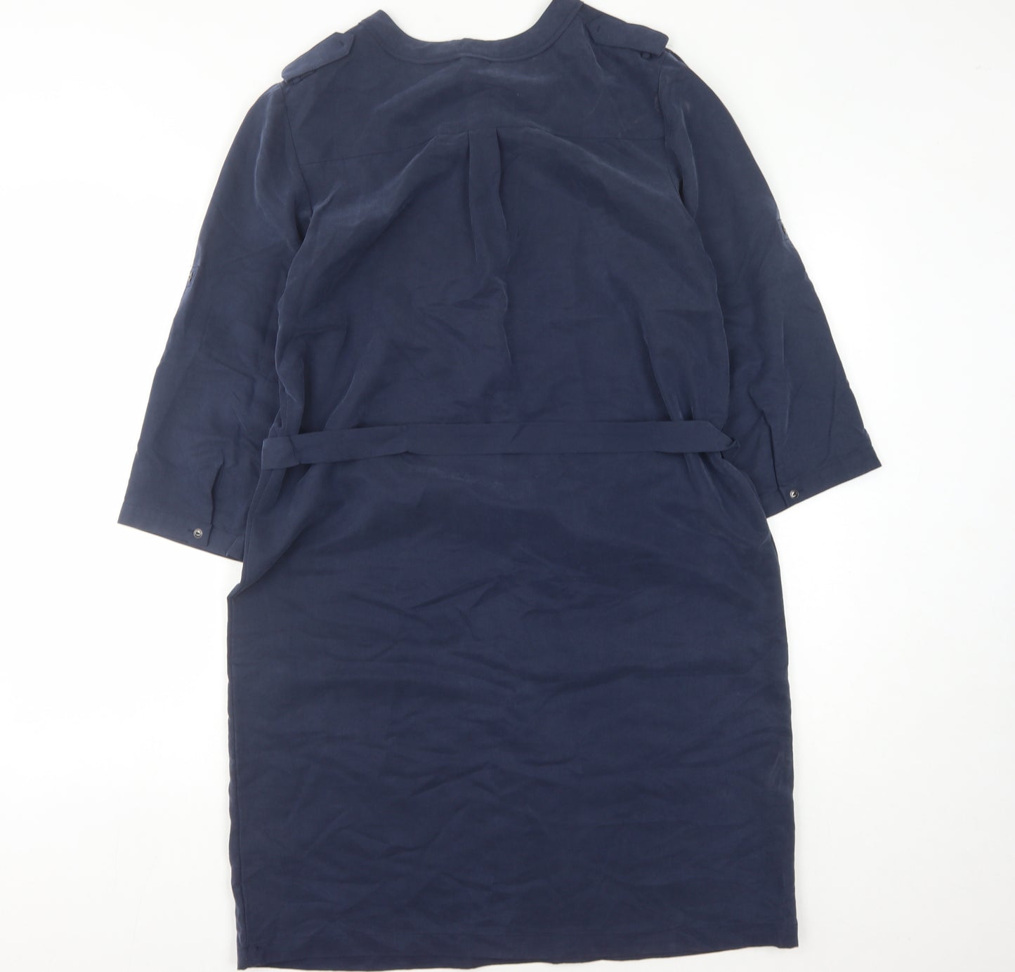 s.Oliver Women's Blue Dress, 3/4 Sleeve, Size 12