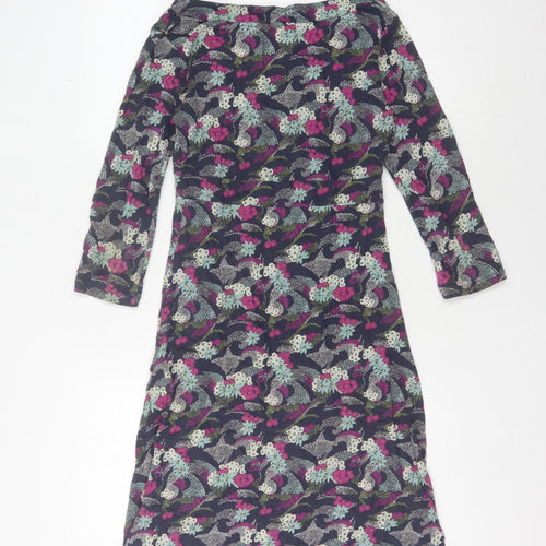 White Stuff Women's Multicoloured V-Neck Dress L