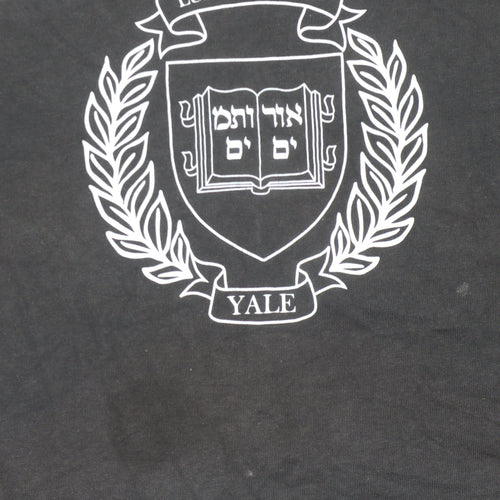 H&M Black Yale T-Shirt Unisex L Casual University