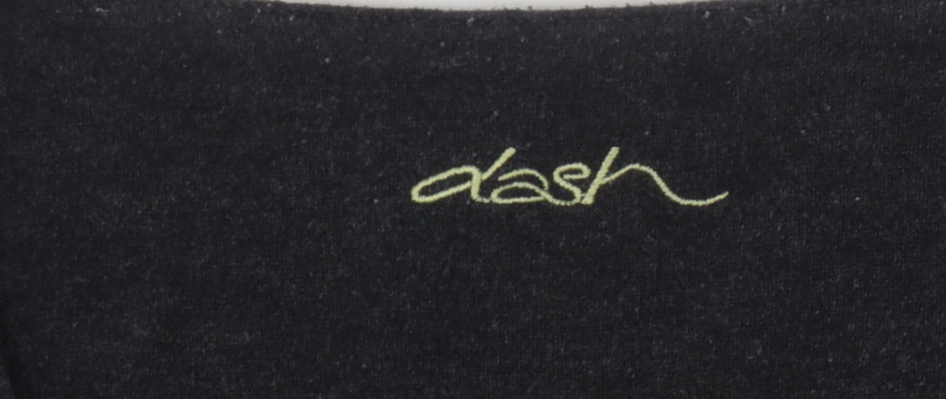 Dash Women’s Black Striped T-Shirt Size 12
