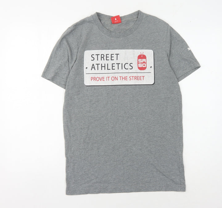 Puma Men's Grey Sports T-Shirt Size S