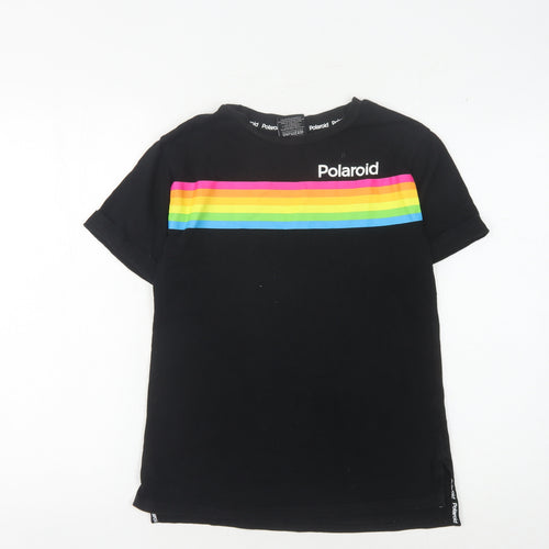 Next Girls Black T-Shirt, 8 Years, Retro Style