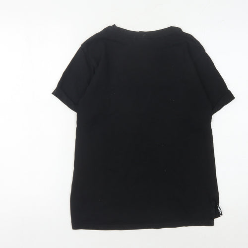 Next Girls Black T-Shirt, 8 Years, Retro Style