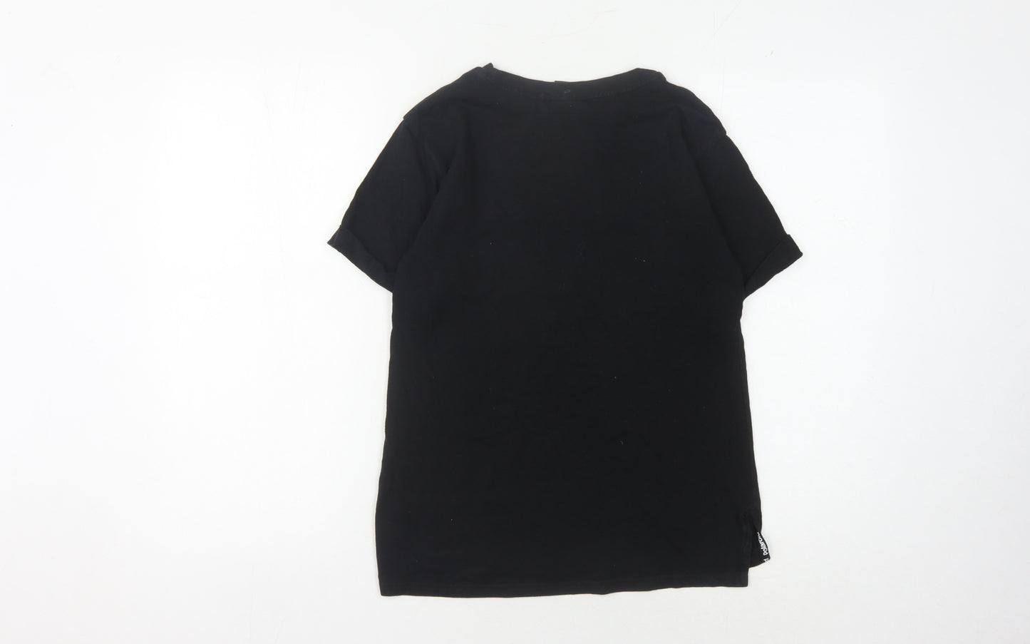 Next Girls Black T-Shirt, 8 Years, Retro Style