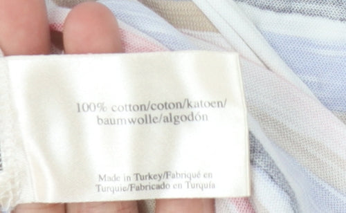 Laura Ashley Women's Multicoloured Striped T-Shirt