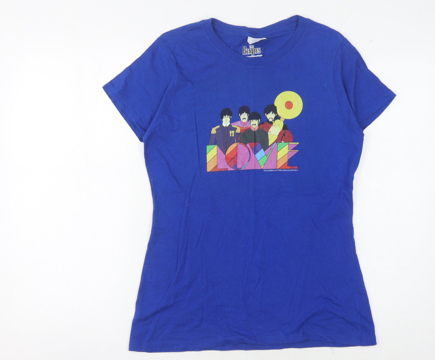 The Beatles Women's Blue Graphic T-Shirt Size S