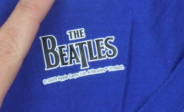 The Beatles Women's Blue Graphic T-Shirt Size S