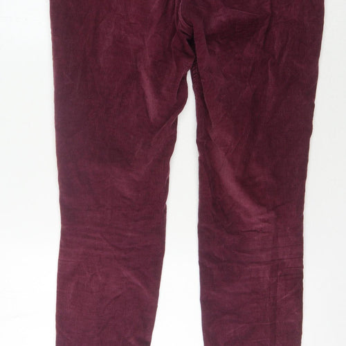 Fat Face Women's Purple Corduroy Trousers Size 16