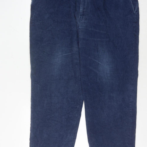 Wolsey Men's Blue Corduroy Trousers, Size 38