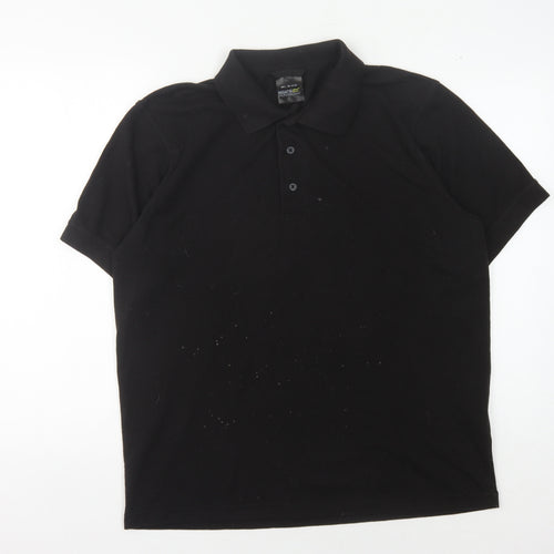 Regatta Men's Black Polo L Short Sleeve Casual