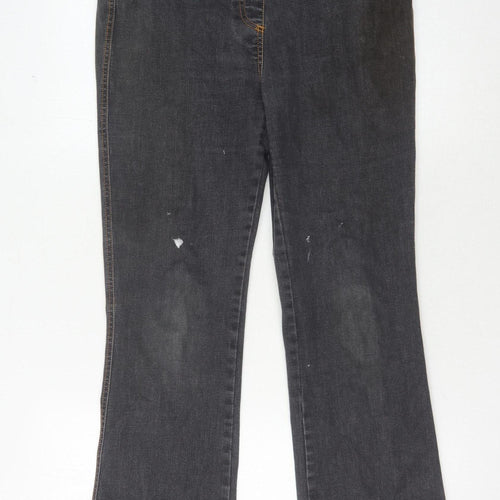 Cotton Traders Women's Black Straight Jeans Size 12
