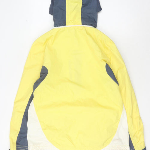 Weird Fish Women's Yellow Rain Jacket - Size 14, Hooded