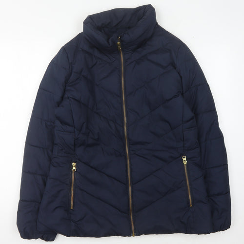 Gap Women's Blue Puffer Jacket Size M