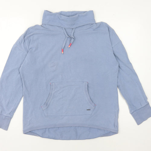 White Stuff Women's Blue Pullover Hoodie Size 12