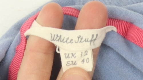 White Stuff Women's Blue Pullover Hoodie Size 12