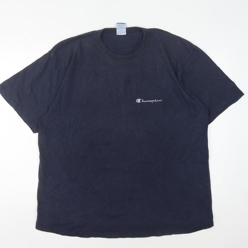Champion Men’s Blue XL Crew Neck Logo T-Shirt
