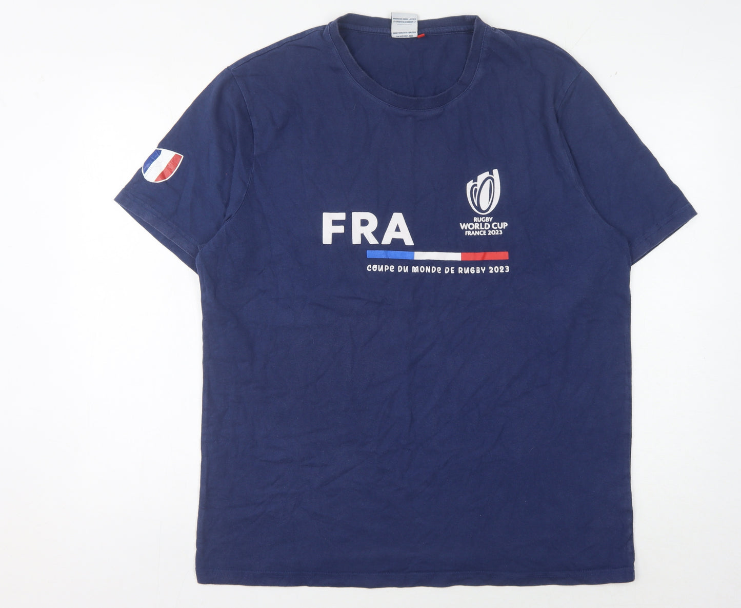 Rugby World Cup Men's Blue 2XL Graphic T-Shirt