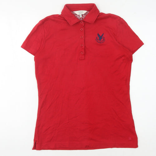 Clover by Bobby Jones Women's Red Polo Shirt M