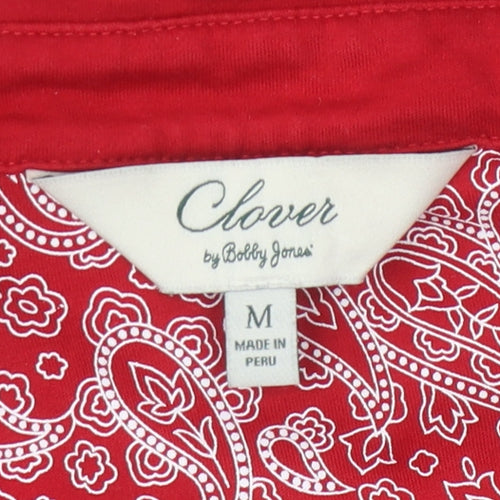 Clover by Bobby Jones Women's Red Polo Shirt M