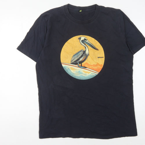Teemill Men's Black XL Nature Graphic T-Shirt