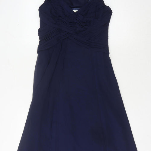 Monsoon Women's Blue Sleeveless Formal Dress UK 8