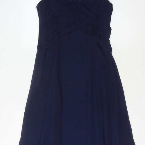 Monsoon Women's Blue Sleeveless Formal Dress UK 8