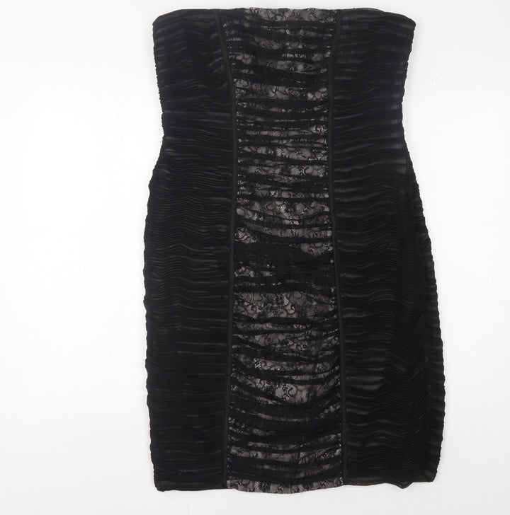 Alexon Women's Black Strapless Cocktail Dress - Size 14