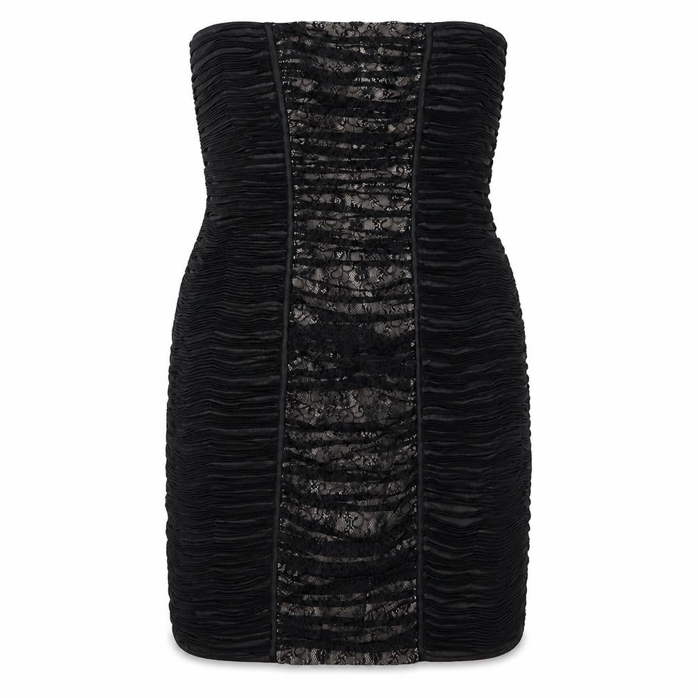 Front view of Alexon Women's Black Strapless Cocktail Dress -, size 14