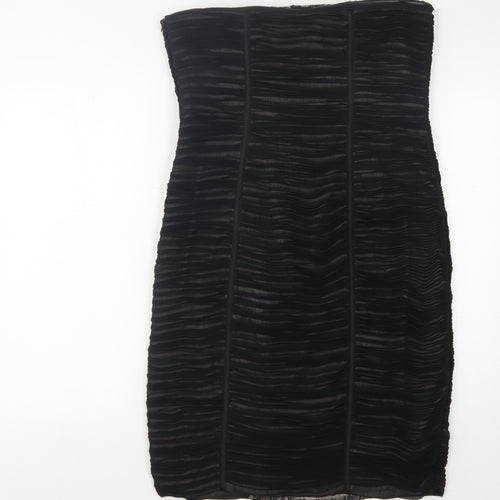 Alexon Women's Black Strapless Cocktail Dress - Size 14