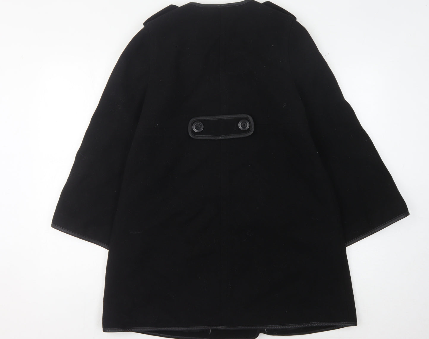 Mint Velvet Women's Black Mid-Length Pea Coat Size 8