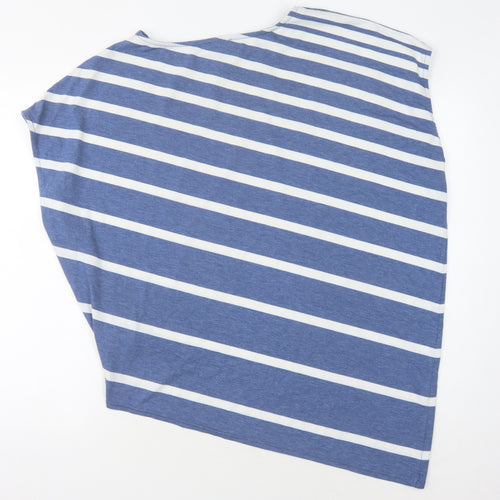 Phase Eight Women's Blue Striped T-Shirt, Size 18