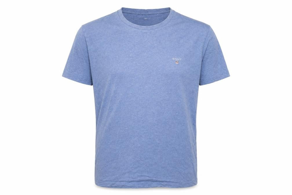 Gant Men's Blue Cotton Logo T-Shirt, Size M, Regular Fit
