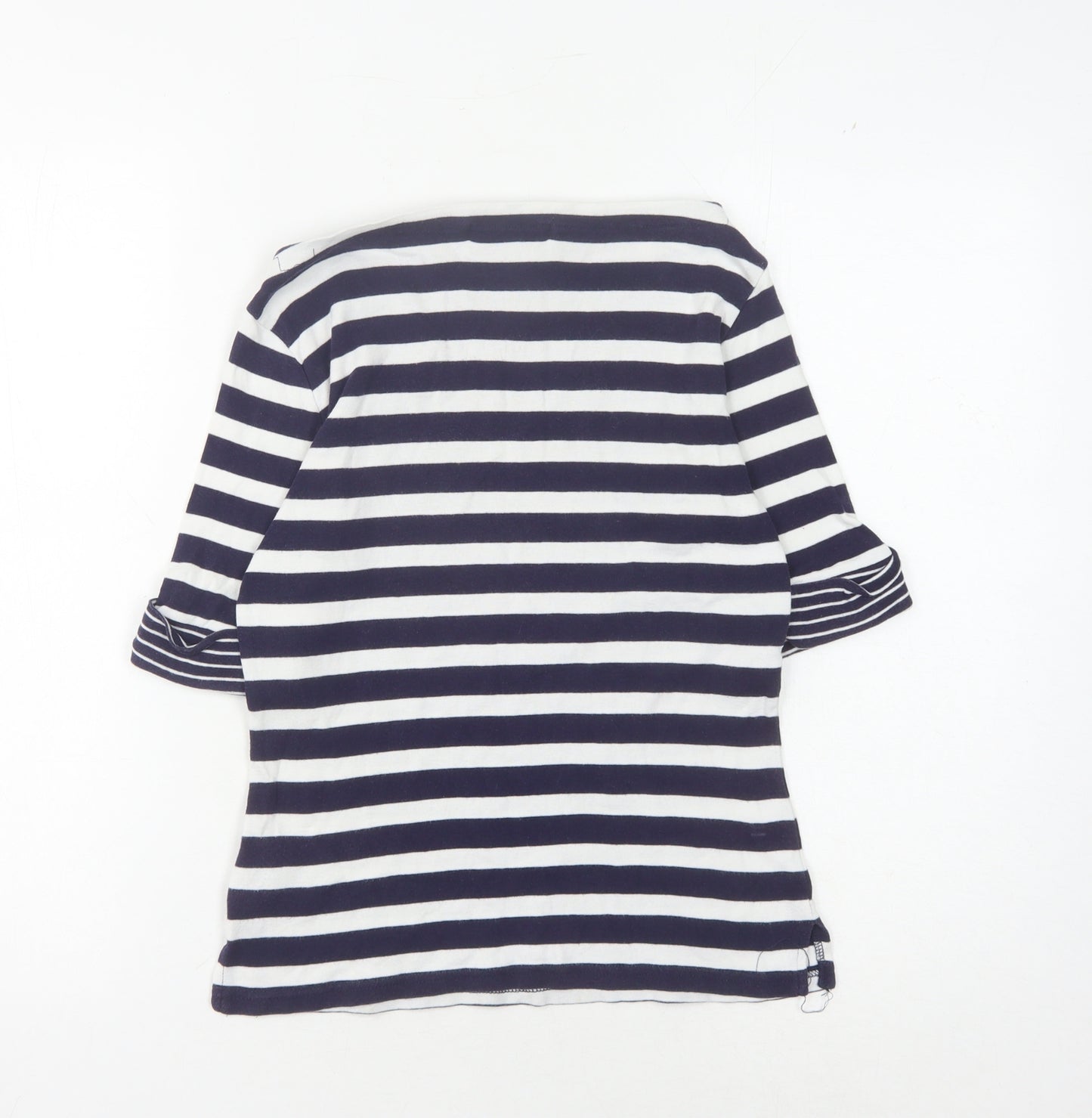 Lauren Ralph Lauren Women's Blue Striped T-Shirt XS