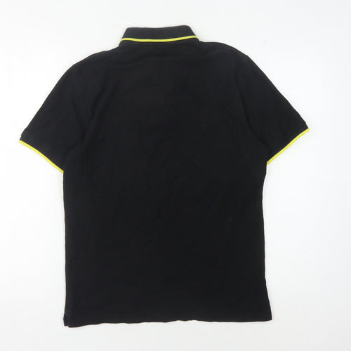 Ben Sherman Men's Black Cotton Polo Shirt Size S
